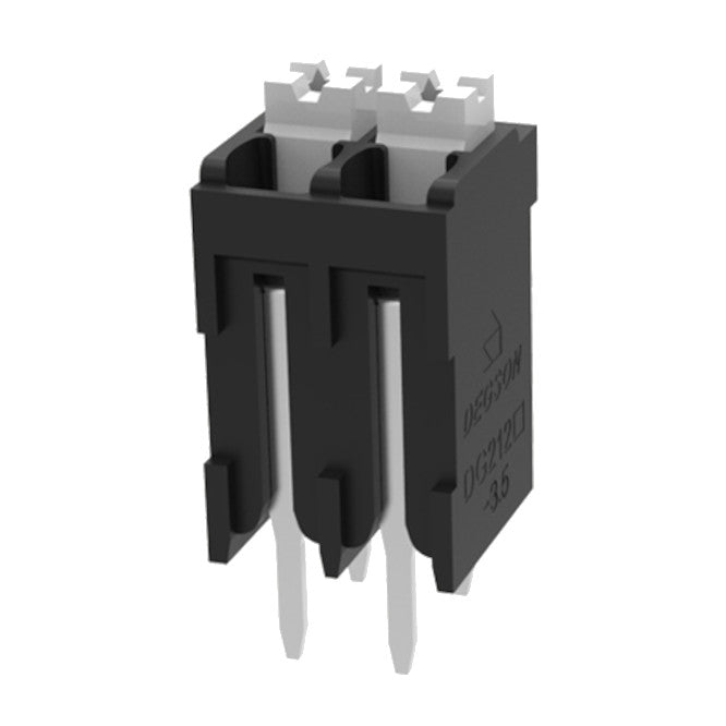 Pcb Spring Terminal Block Str P=3.5 2 W Black Dg212 V Thr 3.5 02 P 13 100 Z(h)