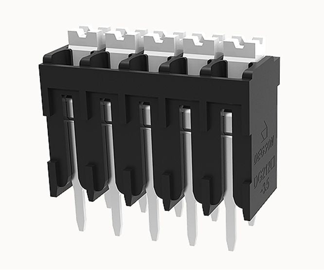 Pcb Spring Terminal Block Str P=3.5 8 P Black Dg212 V Thr 3.5 05 P 13 100 Ah