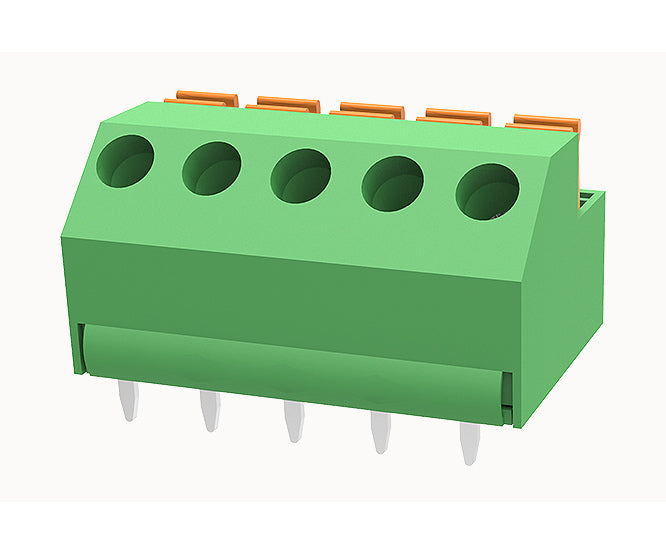 Pcb Spring Terminal Block 5 W Pitch=5.08mm Green Dg237 5.08 05 P 14 00 Z(h)