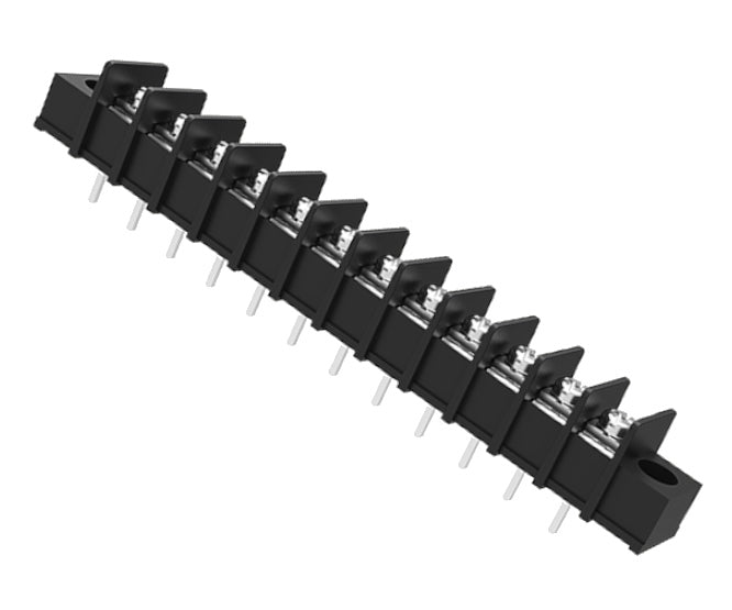 Barrier Terminal Block 10 W P=7.62mm Panel Mount Dg25 S A 10 P 13 00 A(h)