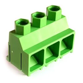 Terminal Block 3 P Pcb Mount Zigzag Pins Dg638 9.52 Da 03 P 1 Y 00 Ah