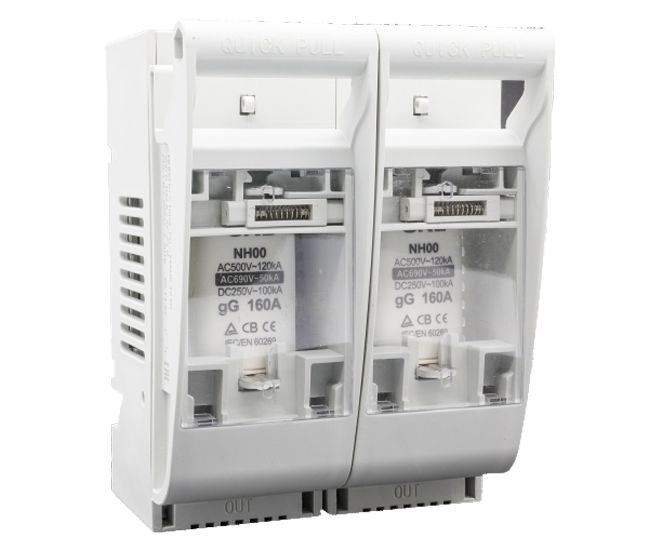 Fuse Holder / Disconnector 160 A 440 Vdc/Ac 2 P Dc Dnh9 160/2
