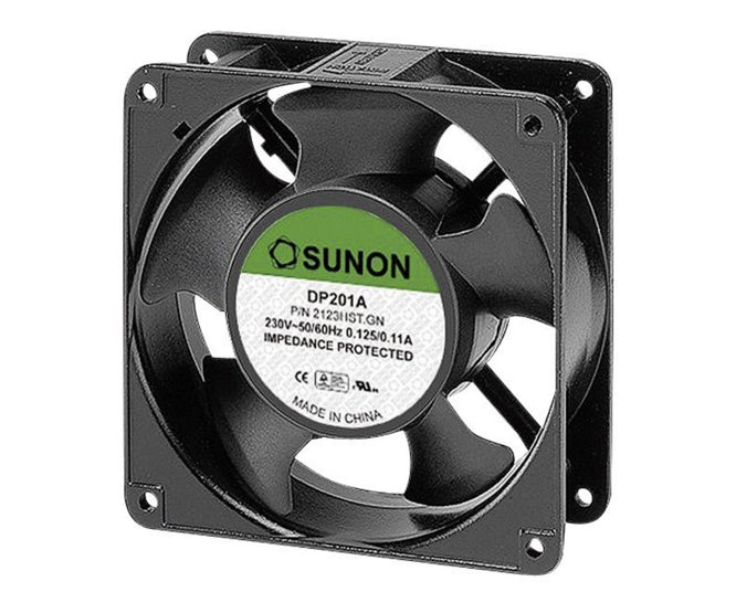 220 V Axial Cooling Fan 120sqx25mm Bal 73 Cfm Lead Dp201 At 2122 Hbl.Gn