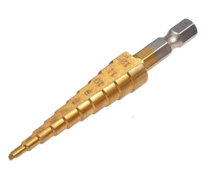 Drill Bit Stepped 4 12mm Hss6542 4 12