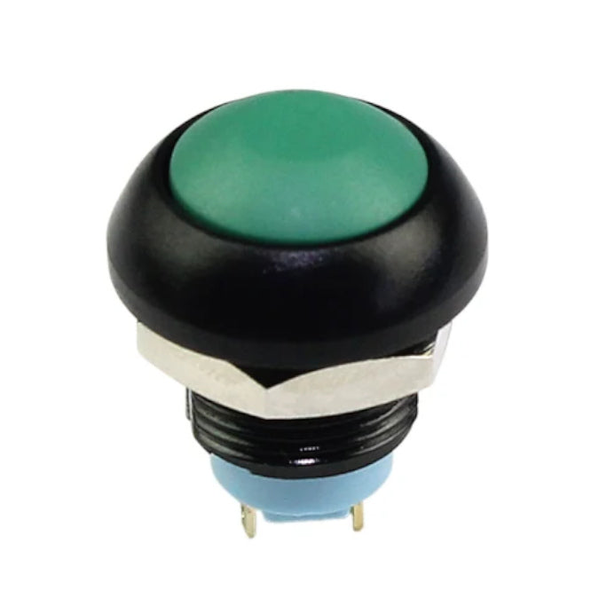 M12 Push Button Switch N.O. Spst Green Ip67 Ds 12 B Green