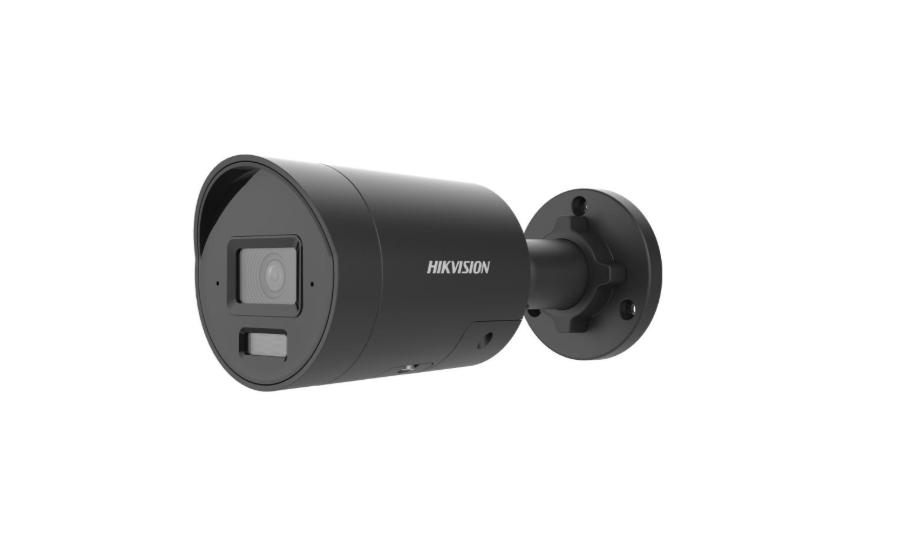 AcuSense 4MP Bullet Camera 2.8mm Lens 40m IR, 120dB WDR, Dual Microphone, Built-in Strobe & Siren 12VDC/PoE