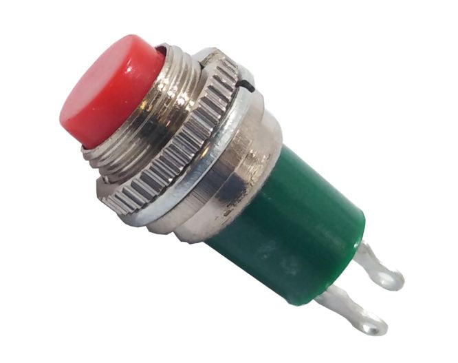 Push Button Switch N.C. Spst 0.5 A Red Solder M10 D=7.8 L=26 Ds 315