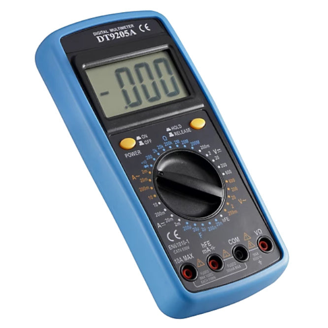 Hand Held Digital Multimeter 10 A Cat Ii 600 V Dt9205 A(ce)