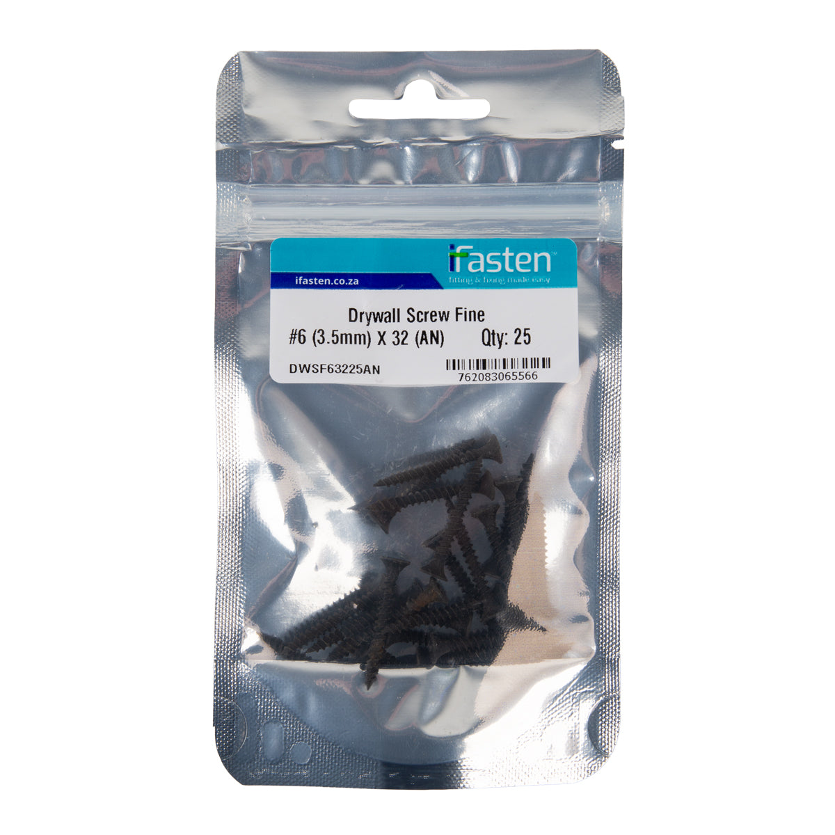 Ifasten Drywall Screw Fine No6 3.5 Mmx32 Mm 25 Pp