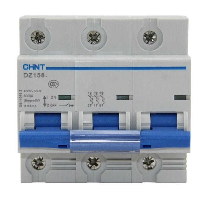 Mini D/R Circuit Breaker 3 P 80 A 6 Ka C Curve Dz158 125 3 P 80 A 6