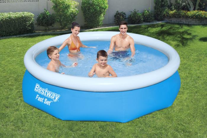 Bestway 305cm X 76cm Fast Set Poo Set With Pump 3,800 L