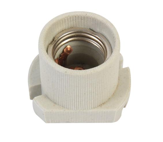 Lampholder E27 Porcelain Skirted - Livestainable.co.za
