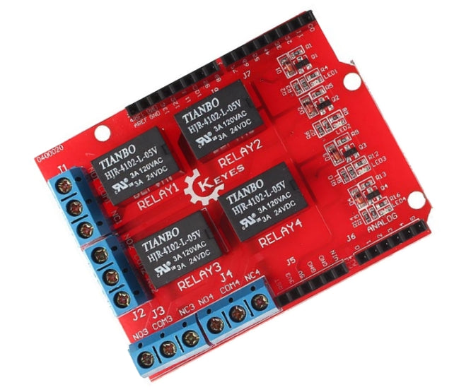 4 Ch Relay Module Board / Shield 5 Vdc 3 A Eb0065 5 Vdc