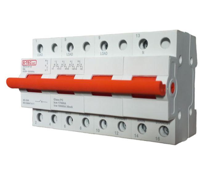 Change Over Switch 40 A 4 P Din Mount Edco 4 P 64 40 A - Livestainable.co.za