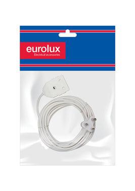 Extension Cord White 1.50mm 10m Double - Livestainable.co.za