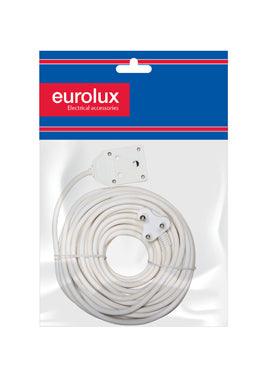 Extension Cord White 1.50mm 20m Double - Livestainable.co.za