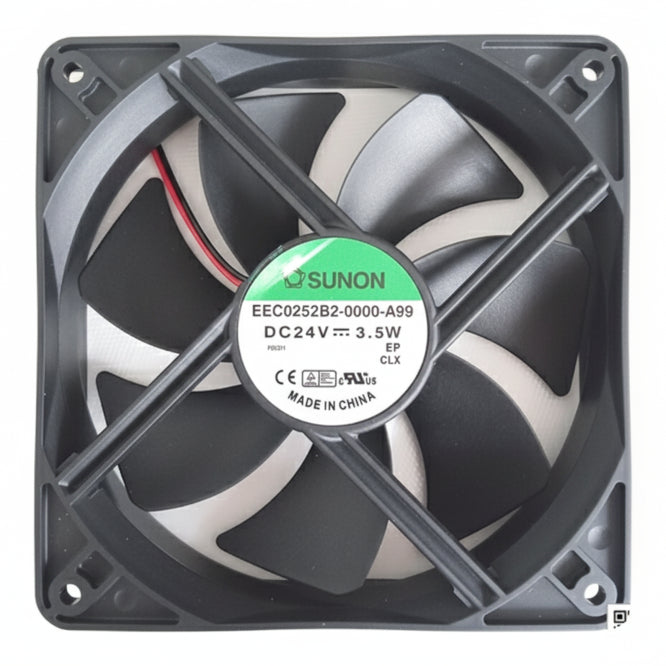 24 Vdc Axial Cooling Fan 120sqx25mm Bal 75 Cfm 2 Wire W/Lead Eec0252 B3 0000 A99