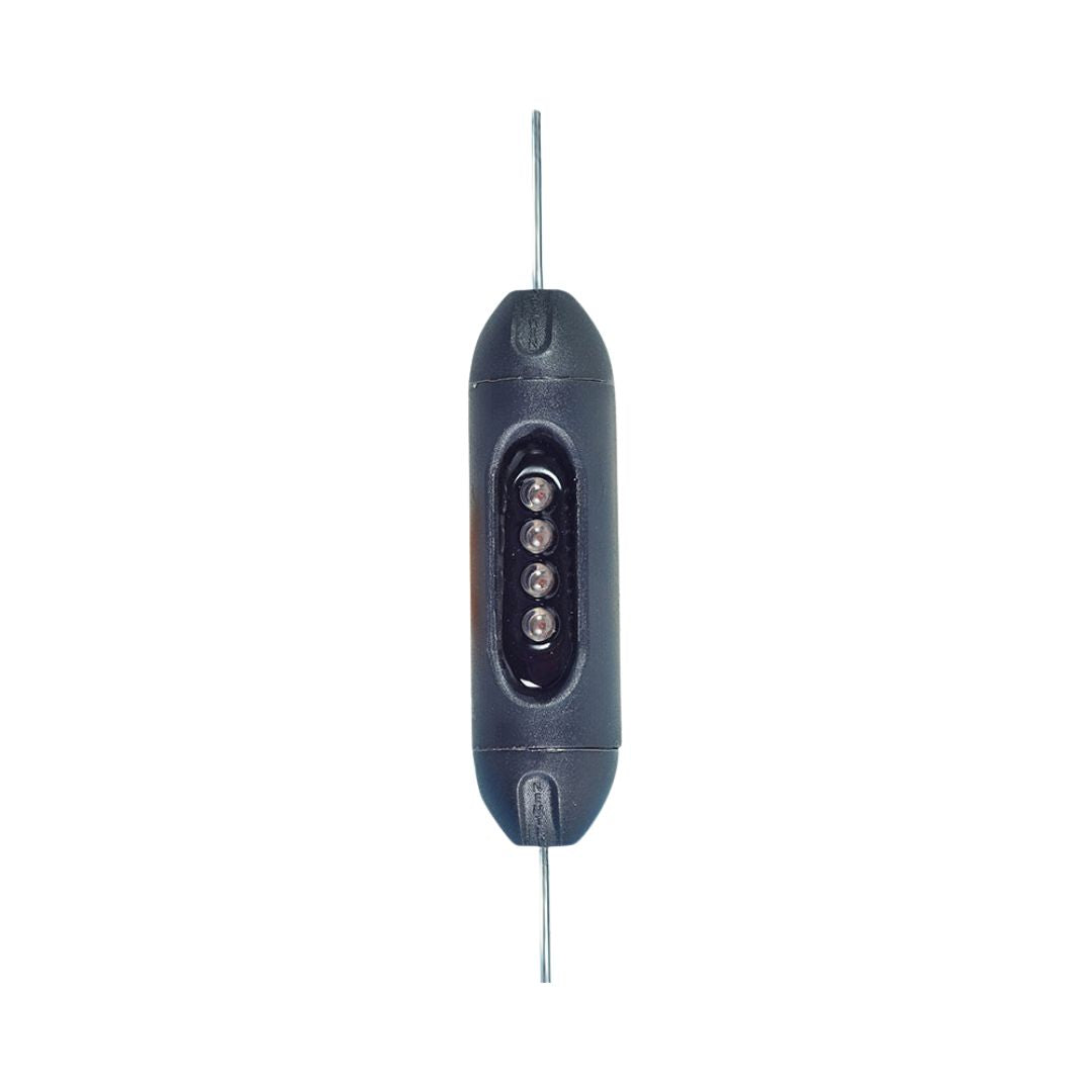 Nemtek Fence Light, Timed & Galvanised - Dark Grey