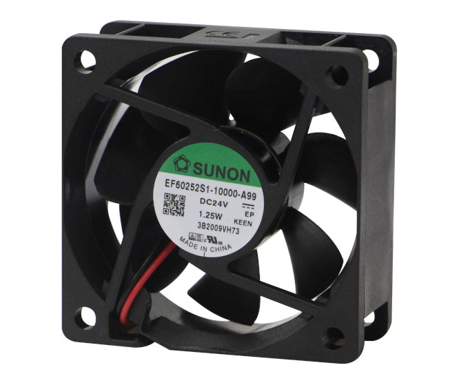24 Vdc Axial Cooling Fan 60sqx25mm Slv 23.5 Cfm Lead Ef60252 S1 10000 A99