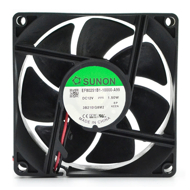 12 Vdc Axial Cooling Fan 80sqx25 Bal 41 Cfm Lead Ef80251 B1 10000 A99