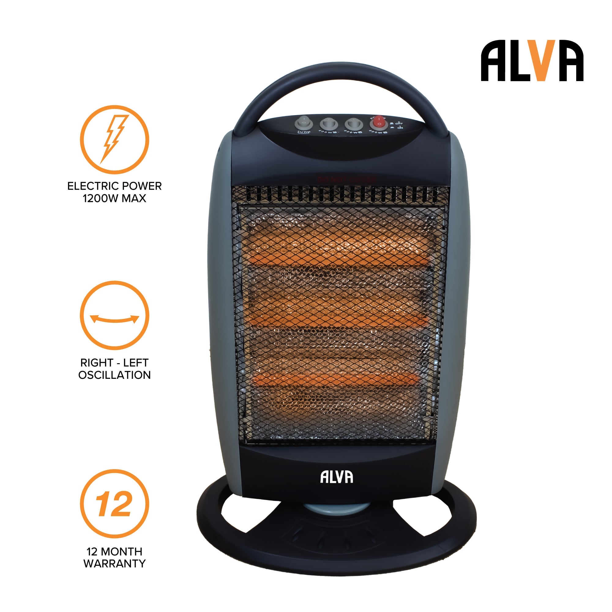 Electric Quartz Heater 1200 W