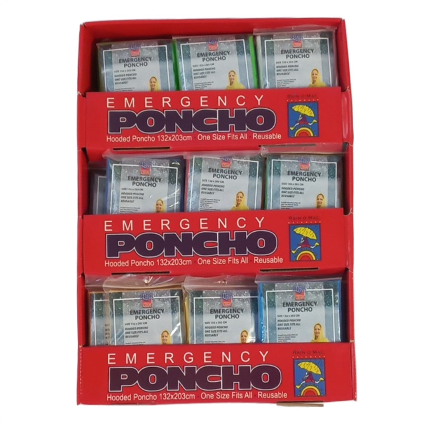 Seagull Emergencyponchos (54 Pc In
Display Box)