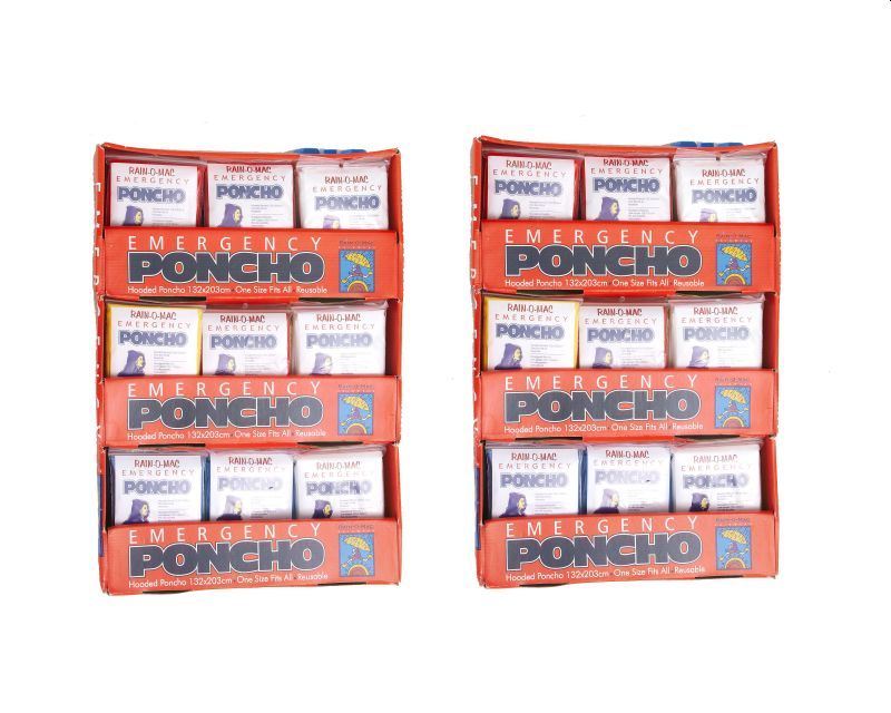 Emergency Ponchos (2 X 54 Pcs In
A Display Box) - Livestainable.co.za