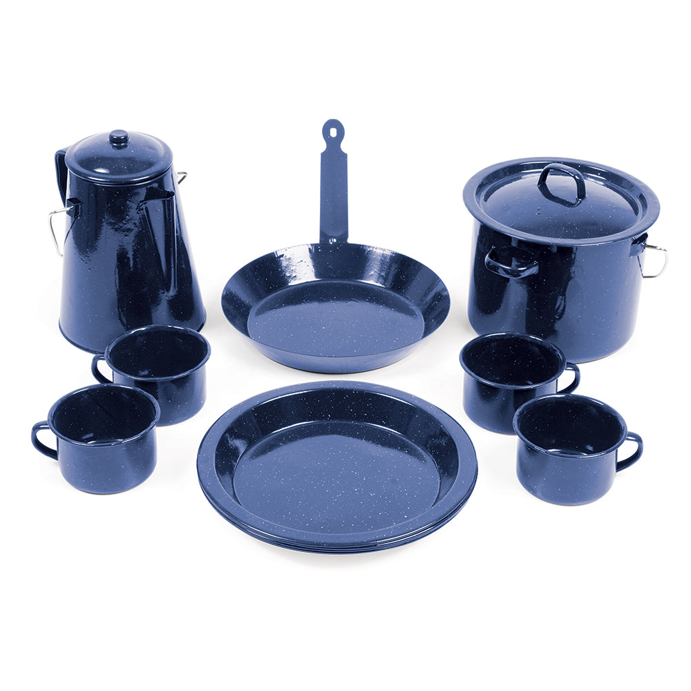 Campfire Enamel Cookware Set 11 Piece - Livestainable.co.za