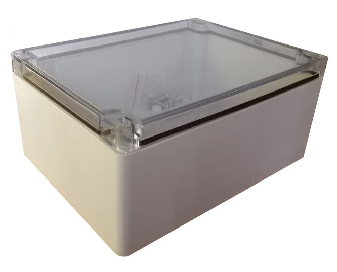Ip65 Abs Enclosure Clear Lid 160x80x55mm Grey Enl160806 C