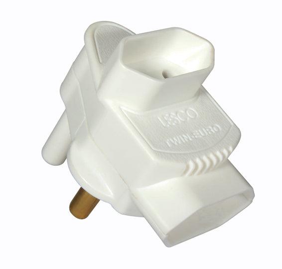 Euro Adaptor 2x5 A Twin Top & Botton Entry - Livestainable.co.za