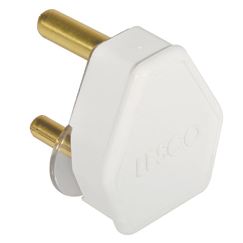Plug Top White Nylon 16 A 3 Pin Hollow Pin - Livestainable.co.za