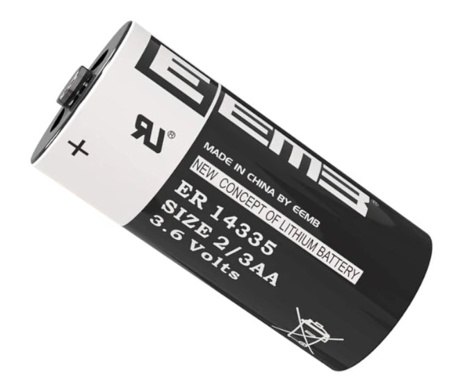 Lithium Battery 2/3 Aa 3.6 V 1.7 Ah 15x34 Er14335