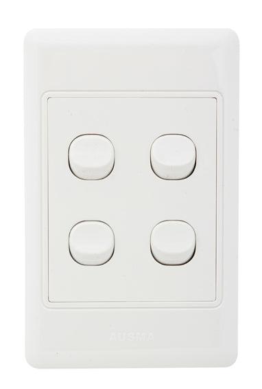 Eurolux Switch 4 Lever 1 Way Complete - Livestainable.co.za