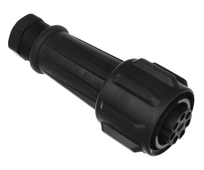 Circular Connector Socket 7 P Nickel Screw Exp 0911/07/S