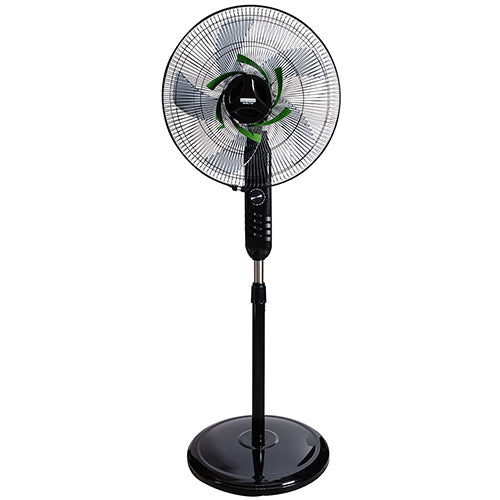 Eurolux Standing Fan Black & Green Motor Power 80w - Livestainable.co.za