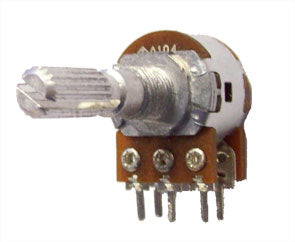 Potentiometer With Switch Lin Pcb 17mm 10 K F16 Ksh N B103 L25 Kqd