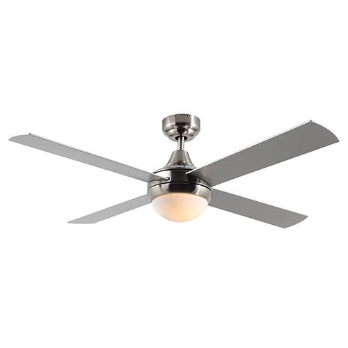 Twister Ceiling Fan 4 Blades Silver Motor Power 60w - Livestainable.co.za