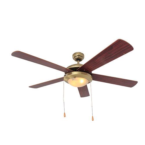 Comet Ceiling Fan 5 Blades Antique Brass Motor Power 60w - Livestainable.co.za