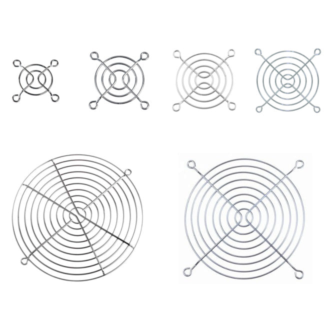 Assortment Of Metal / Steel Fan Guards 10 Sizes 40 254mm Fg Assort 1