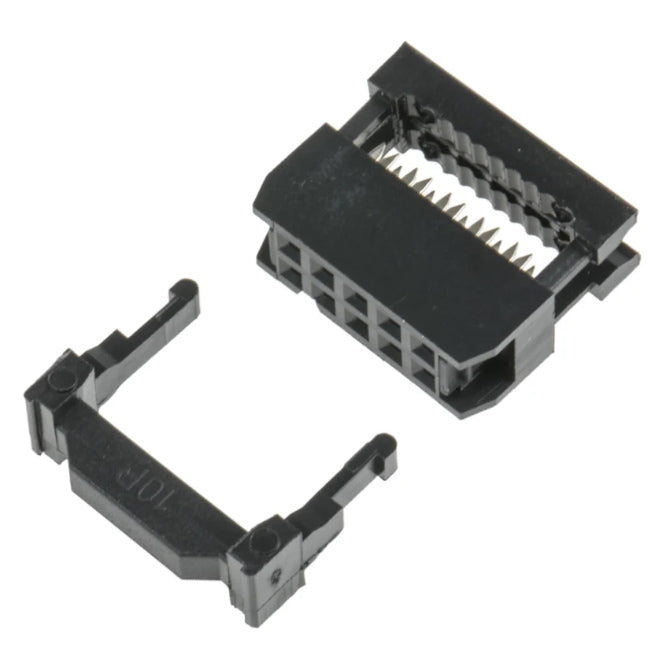 10 W Idc Socket 2.54mm With Strain Relief Fc 10 P