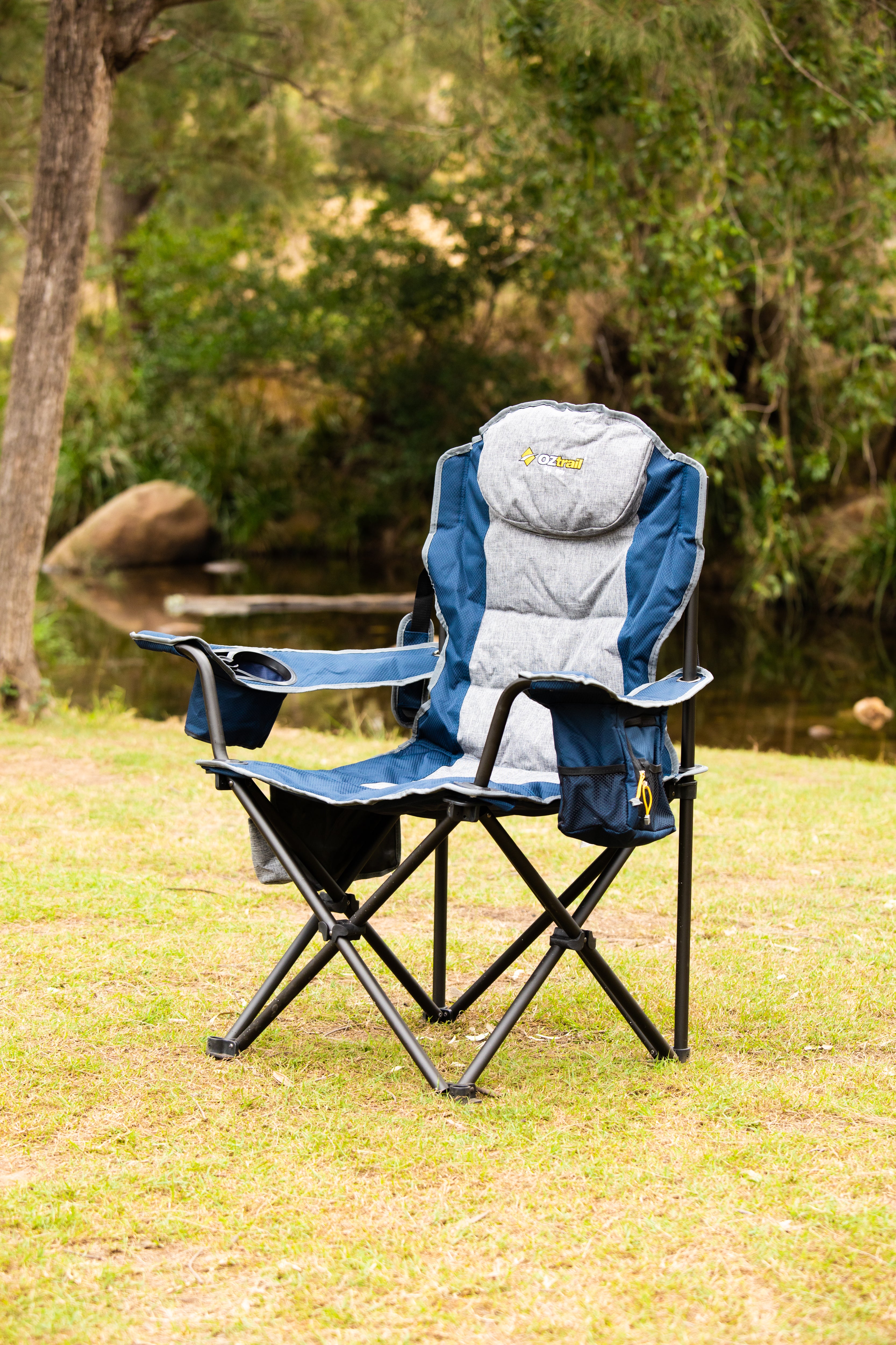 O Ztrail Big Boy Arm Chair Blue 220kg