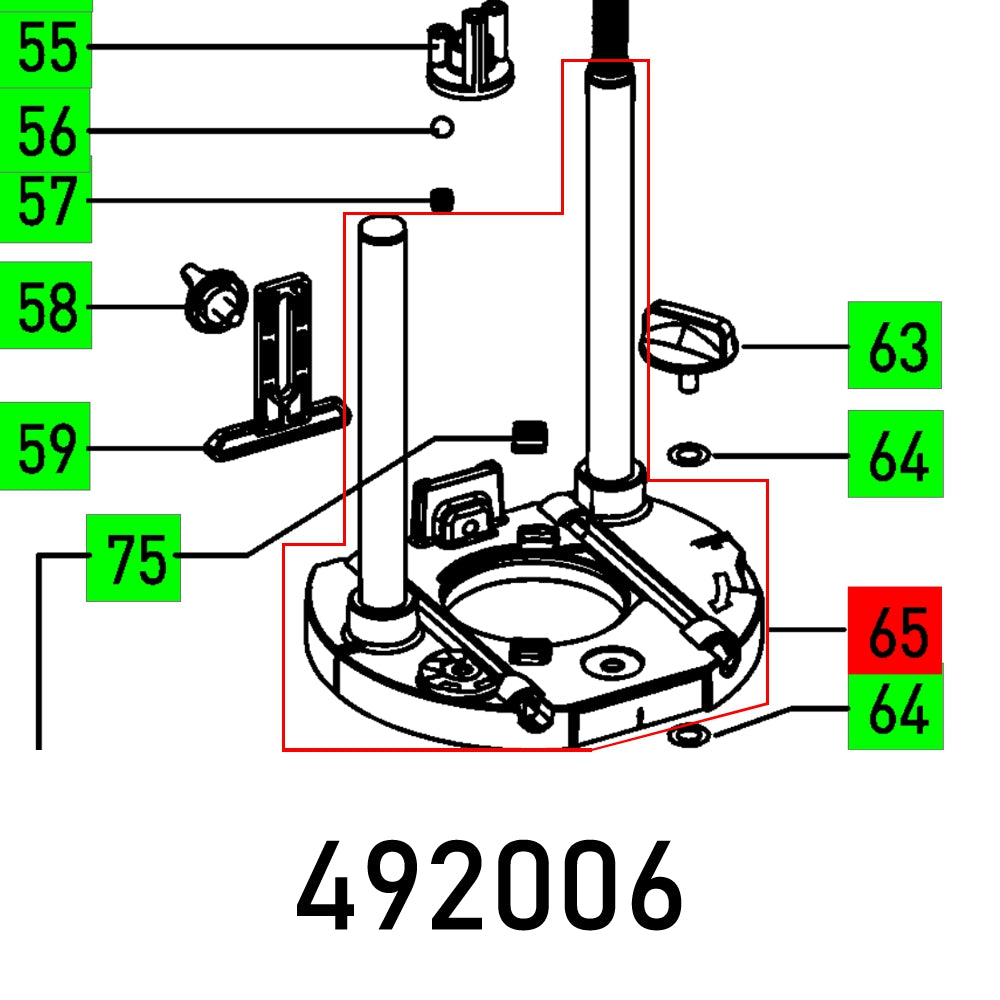 Festool Base Plate Of 1400 Ebq