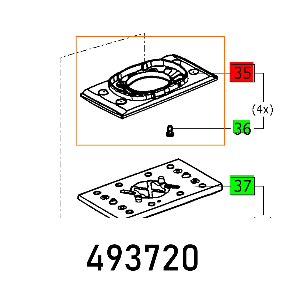 Festool Base Plate Rts 400 Et Baugruppe
