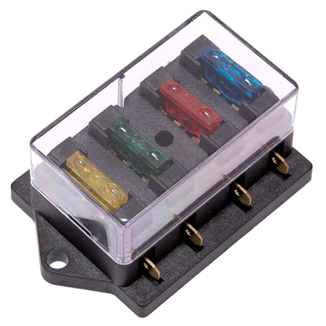 4 W Fuse Block With Cover 40 A 12 24 V Ato/Atc Fh 721 1