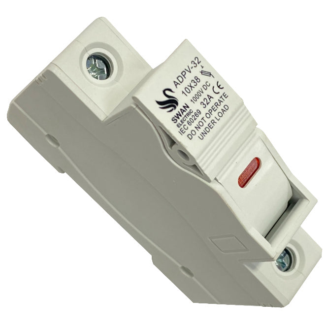 Holder For 10 X38 1 Kv Dc Fuse + Indicator Fh Adpv 32(i) 1000 Vdc