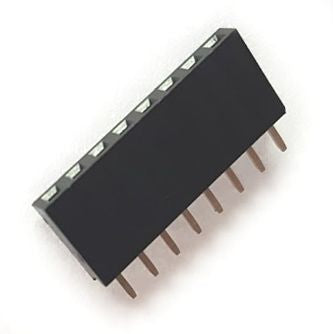 Housed Socket 8 Way Sil Str 2.54mm Debulk Fhc85 108 Sgoa1