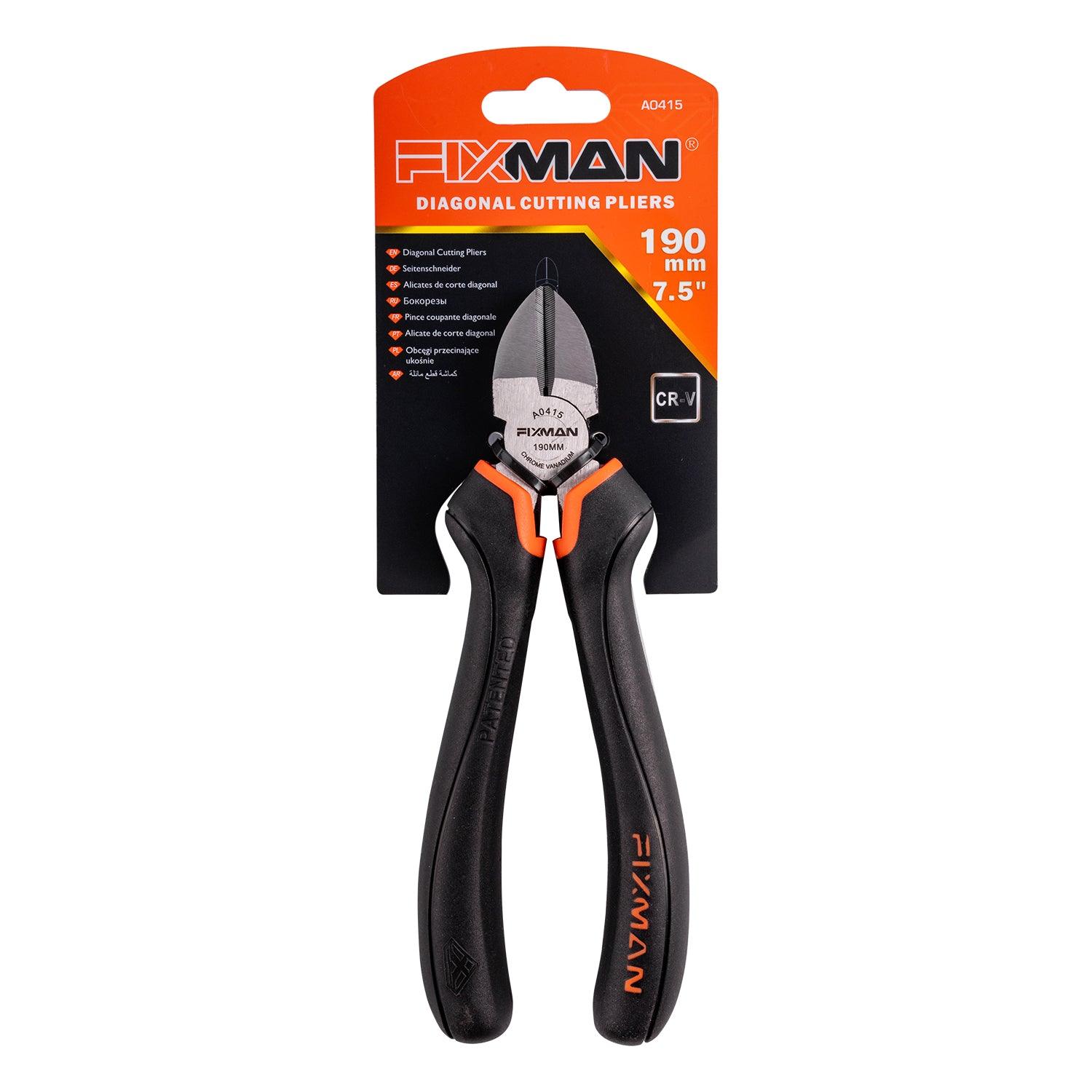Fixman Industrial Diagonal Side Cutting Pliers 8' 190 Mm - Livestainable.co.za