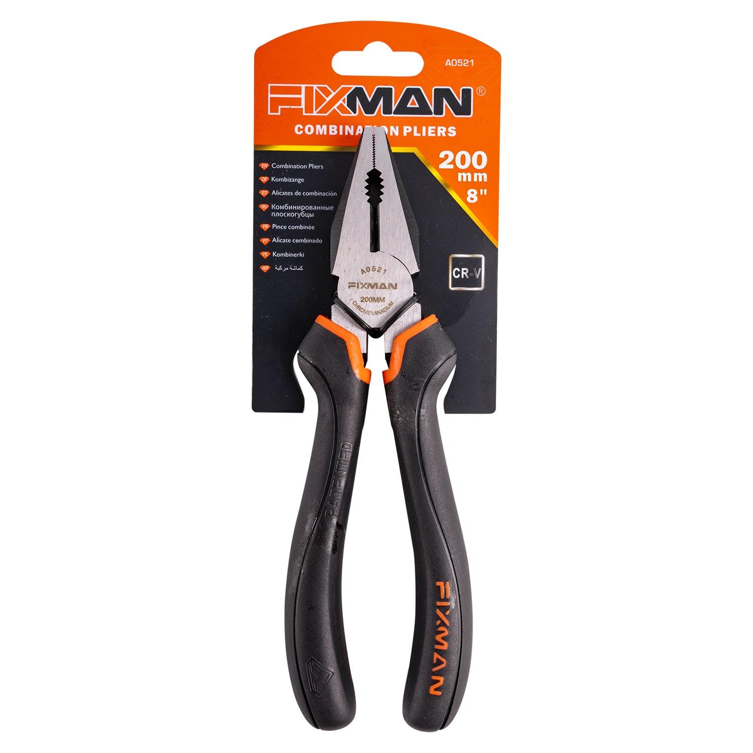 Fixman Industrial Combination Pliers 8' X 200 Mm - Livestainable.co.za