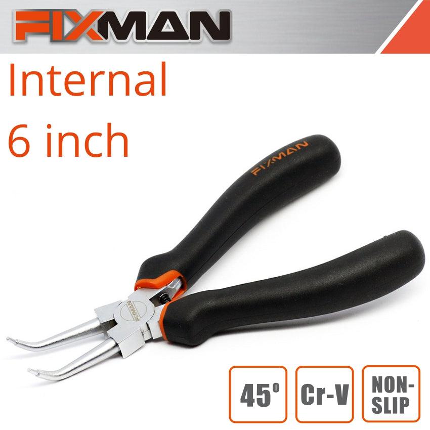 Fixman Internal Circlip Pliers 6'/145 Mm X 45 Deg - Livestainable.co.za