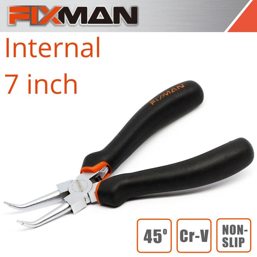 Fixman Internal Circlip Pliers 7'/175 Mm X 45 Deg - Livestainable.co.za